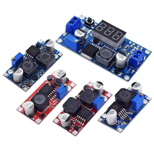 DC-DC Adjustable Boost Buck Step Up Down Converter Booster Power Supply Module with LED Voltmeter XL6009