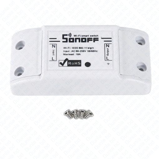 Sonoff Basic R2 Wifi Switch Module Universal Wifi Breaker Timer DIY Wifi Smart Scene Voice Control Light Switch For Smart Home Work with Alexa Google Home Controlled via eWeLink APP