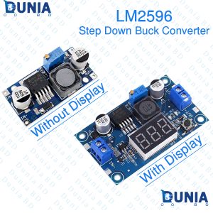 LM2596 DC-DC Step Down Buck Converter With Display & Without Display