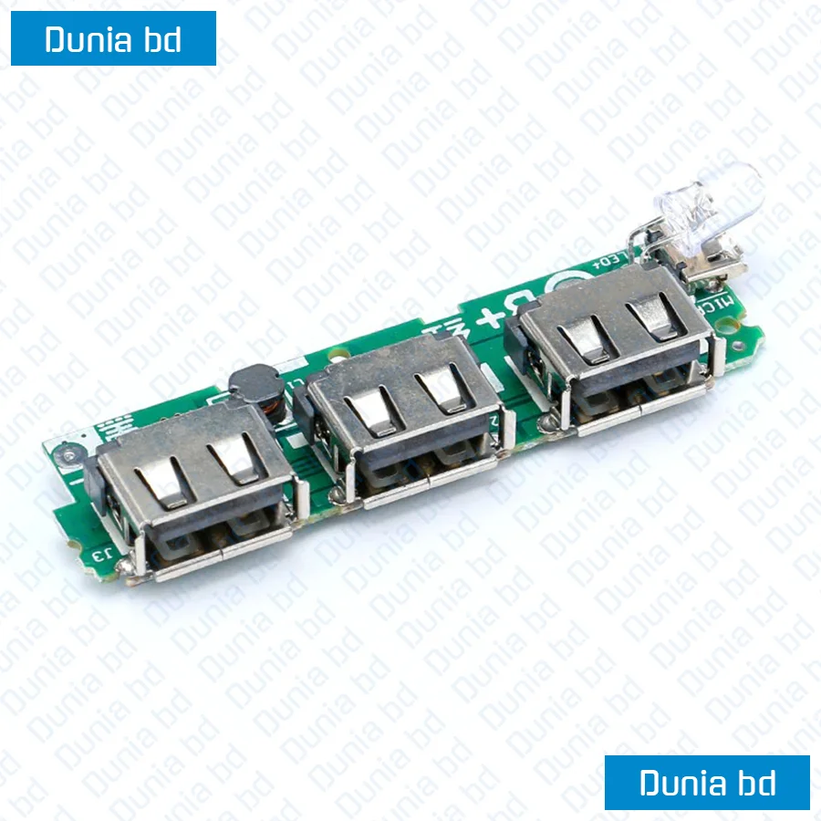 Power Bank Circuit 3 USB 5V 2A 1A Lithium Liion 18650 Battery Charging
