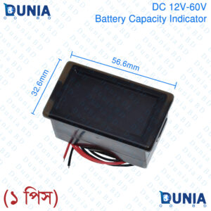 DC 12V-60V Battery Capacity Indicator ACID Lead-acid Lead Battery Charge Level LED Tester Red Digital Voltmeter