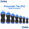 Pneumatic Straight Union Socket Two Way Tube Fitting Connector PU4 PU6 PU8 PU10 PU12 PU14 PU16mm