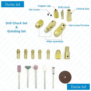 Mini Drill Grinder Set PCB Drill SET High-precision Micro Electric Grinding Drill Set tools set 2