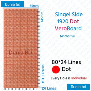 Veroboard Stripboard Dot Type individual Hole Uncut PCB Prototype Circuit Board Vero Board Single Side