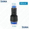 6mm Reducing Socket Pneumatic Quick Reducer Connector Push In PG 6mm to 4mm PG6-4