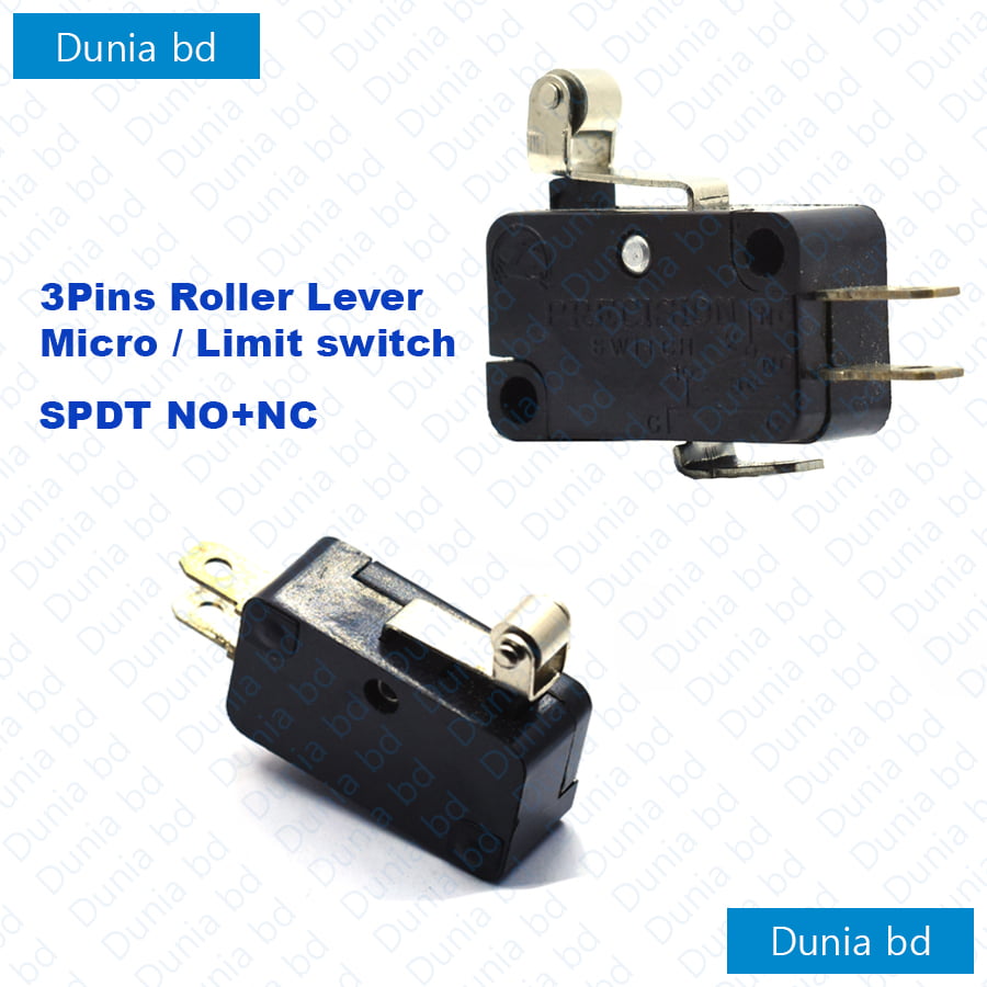 Limit Switch 3 Pin Roller Lever Arm 16A 125250VACwritten