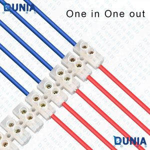 Plastic Wire Connector Terminal Barrier Strip Block Screw Block Electric Wiring Cable Connector