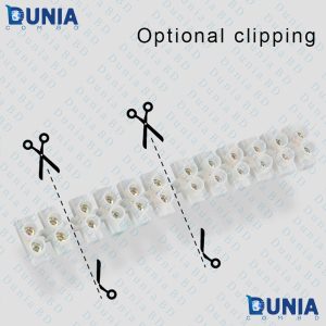 Plastic Wire Connector Terminal Barrier Strip Block Screw Block Electric Wiring Cable Connector Cut