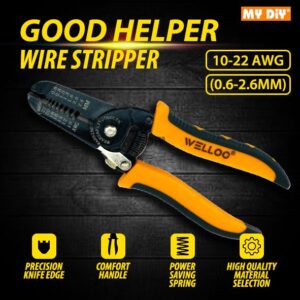Wire Stripper Cutter 7” inch 180mm 7 in 1 Multi-Functional Hand Tool (Welloo WSP0701)