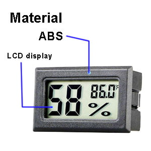 Mini Digital Temperature and Humidity Hygrometer Thermostat LCD Display