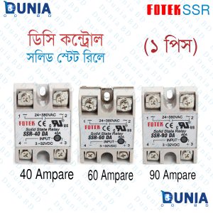 FOTEK Solid State Relay SSR AC Single Phase (DC Controlled) SSR-40 DA SSR-60 DA 90 DA
