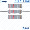 0.22 ohm 1 watt One watt Resistor ±5% 0.22Ω 0.22 ohms Carbon Film Resistance