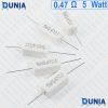 0.47 ohm 5 watt Five watt Resistor ±5% 0.47Ω 0.47 ohms Carbon Film Resistance