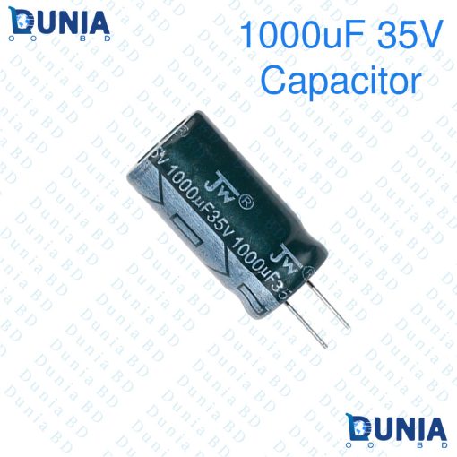 1000uF 35V Capacitor Radial Electrolytic capacitor Polarized Aluminium body for Amplifier & Circuits