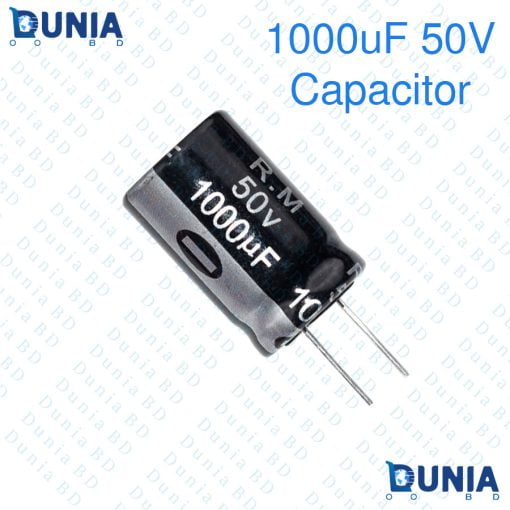 1000uF 50V Capacitor Radial Electrolytic capacitor Polarized Aluminium body for Amplifier & Circuits