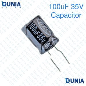 100uF 35V Capacitor Radial Electrolytic capacitor Polarized Aluminium body for Amplifier & Circuits