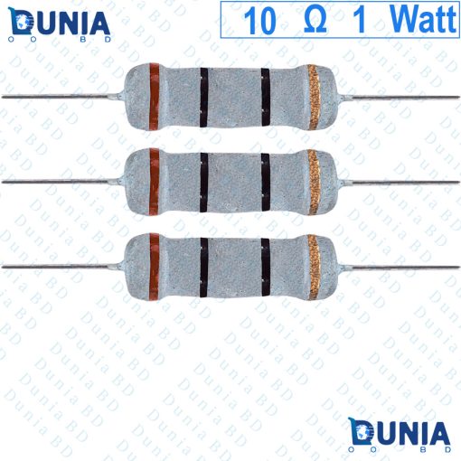 10 ohm 1 watt One watt Resistor ±5% 10Ω 10 ohms Carbon Film Resistance