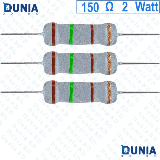150 ohm 2 watt Two watt Resistor ±5% 150Ω 150 ohms Carbon Film Resistance