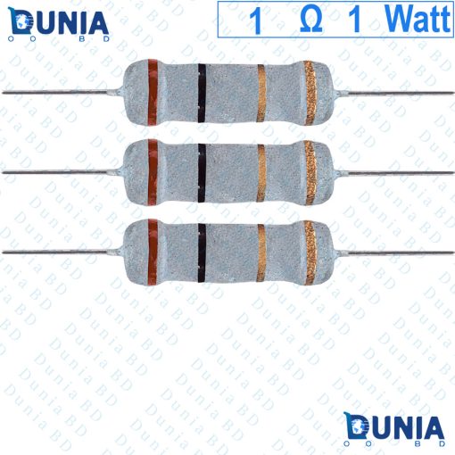 1 ohm 1 watt One watt Resistor ±5% 1Ω 1 ohms Carbon Film Resistance