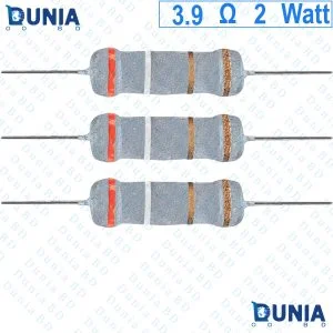 3.9 ohm 2 watt Two watt Resistor ±5% 3.9Ω 3.9 ohms Carbon Film Resistance