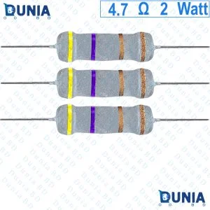 4.7 ohm 2 watt Two watt Resistor ±5% 3Ω 4.7 ohms Carbon Film Resistance