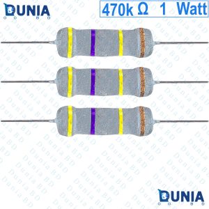 470k ohm 1 watt One watt Resistor ±5% 470Ω 470k ohms Carbon Film Resistance