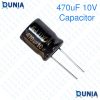 470uF 10V Capacitor Radial Electrolytic capacitor Polarized Aluminium body for Amplifier & Circuits