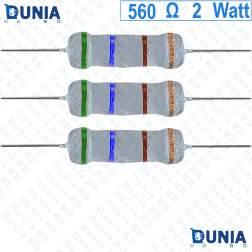 560 ohm 2 watt Two watt Resistor ±5% 560Ω 560 ohms Carbon Film Resistance