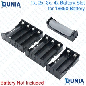 PCB Mounting type 18650 Battery Holder (Individual Cells with Series and Parallel Open Line) 1x 2x 3x 4x Slots