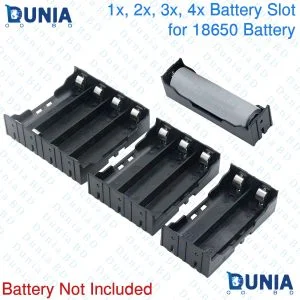 PCB Mounting type 18650 Battery Holder (Individual Cells with Series and Parallel Open Line) 1x 2x 3x 4x Slots