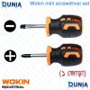 WOKIN Mini Screwdriver Set 1 Pair of Phillips Plus and Flat Head 6.5x38mm PH2x38mm CrV