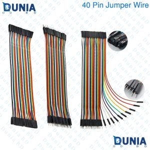 40 Pin Jumper Wire Rainbow Color Male to Male / Male to Female / Female to Female Set