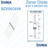 6.8V Zener Diode 0.5W Half Watt 6.8 Volt DO-35 BZX55C6V8