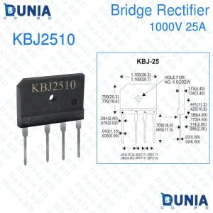 25A Bridge Rectifier 1000V 4-PIN KBJ2510