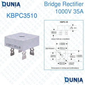 35A Bridge Rectifier 1000V 4-PIN KBPC3510