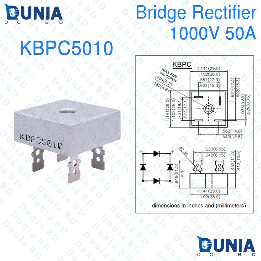 KBPC5010 Bridge Rectifier Price In Bangladesh Dunia.com.BD