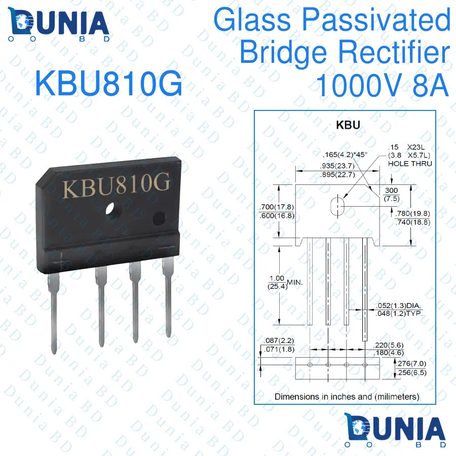 KBJ810G Bridge Rectifier Price In Bangladesh