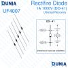 UF4007 Rectifier Diode 1A 1000V DO-41 UF-4007 Ultrafast Recovery