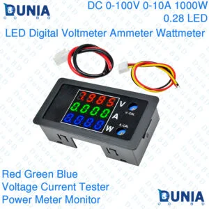 Hoge precisie dc 100v 200v 10a voltmeter ampèreme
