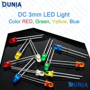 3mm DC LED Lights Colored Lens Diffused Round DC 3V Lighting Bulb Lamps Electronics Components Light Emitting Diode