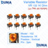 102 1K ohm Variable Resistor Trimpot Trimmer Vertical Potentiometer VR