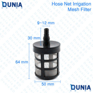 9 to 12mm Black Hose Net Filter / Mesh Filter (Stainless Steel) For Submersible, Diaphragm, Car Wash Water Pump Protect Filter