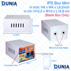 Mini IPS Box Cover Case H-4 x W-4 x L-6.2 inch Blank Box