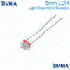5mm LDR Sensor Photo-resistor Light Dependent Resistor Photo Cell Switch 2 Pin Leads For Automatic Headlight Dimmer Control Resistor