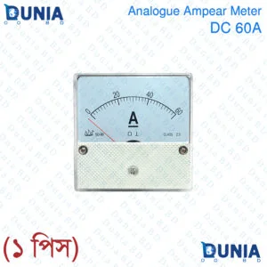 Analogue DC Ampere Meter Square Panel Meter 80x80mm SD-80 60A