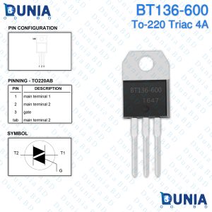 BT136-600 TO-220 Triac 4A 600V Transistor