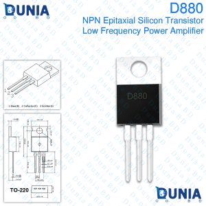 D880 Epitaxial Silicon Bipolar Junction Transistor Low Frequency Power Amplifier Transistor