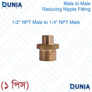 Brass Pipe Male Hex 1/2