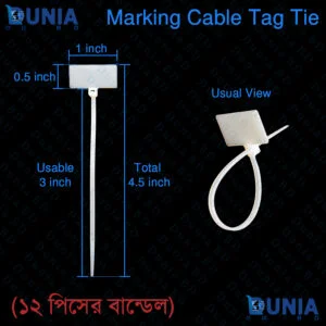 Marking Nylon Cable Label Zip Tag Tie White 4inch Tagging Fastener for Ethernet Wire cables