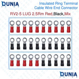 RV2-5 s LUG 2.5Rm Round Insulated Ring Terminal Cable Wire End Connector